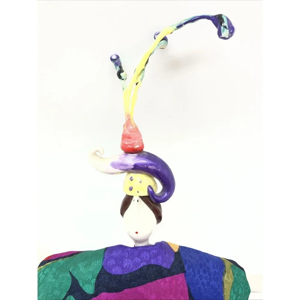 1997 POUPEE MILLET DOLL Signed Serge 97 Bird Stump - Been Repaired